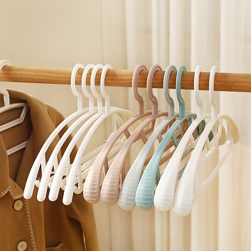 Cintres antidérapants pour vêtements, 10 pièces/ensemble, cintre en plastique épais, Anti-déformation, pour la maison