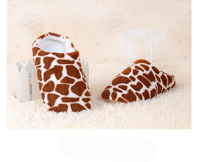 Flip Flop Slippers Koeien Katoen Thuis Slippers Lip Print Slippers Winter Warm Pluche Indoor Mannen Slipper Warme Zachte Bodem Schoenen