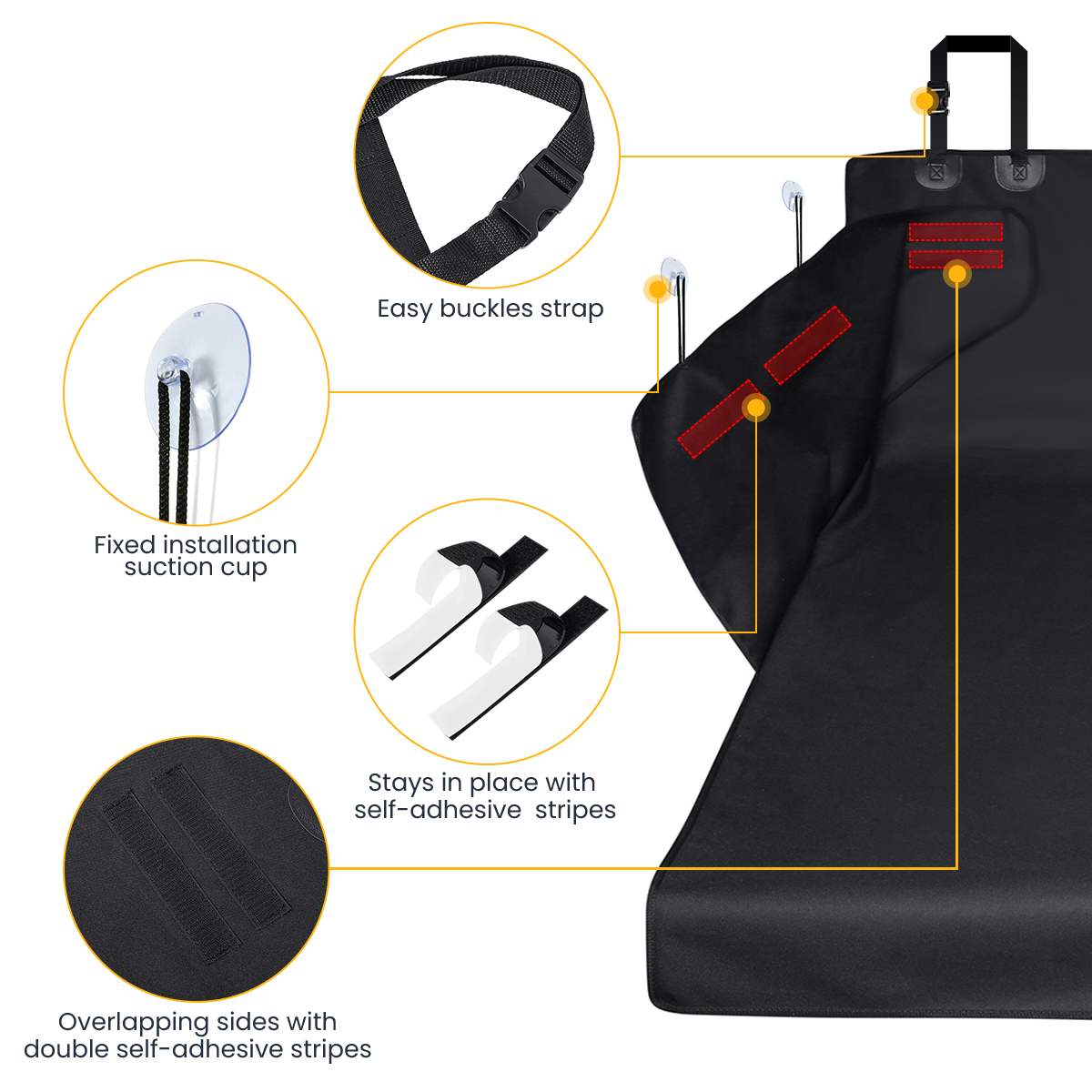Chien voiture coffre tapis hamac botte siège pour animaux de compagnie couverture barrière protéger sol antidérapant pliable imperméable résistant à la saleté siège arrière
