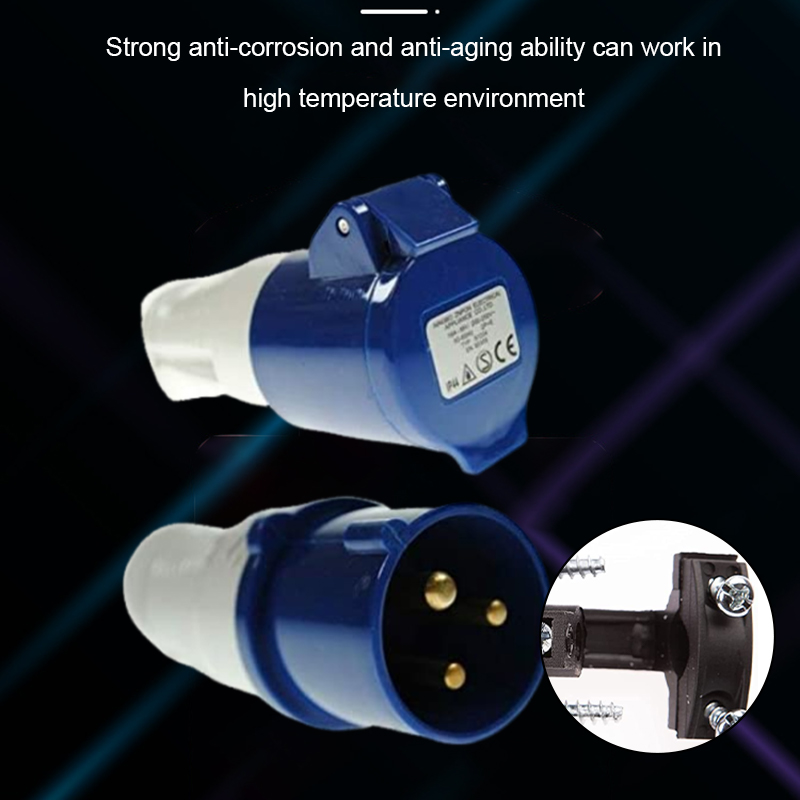 Auto Aansluiting Plug Adapter Hoofdstekker Hook Up Site Adapter 3PIN Net Hook Up Site Socket Adapter 240v 16A Caravan Camper