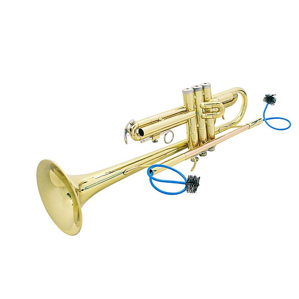 Trompet Schoonmaken Set Cornet Onderhoud Kit Snake Borstel Mondstuk Borstel Met Cleaning Rod Voor Instrument Trompet Schoonmaken Set