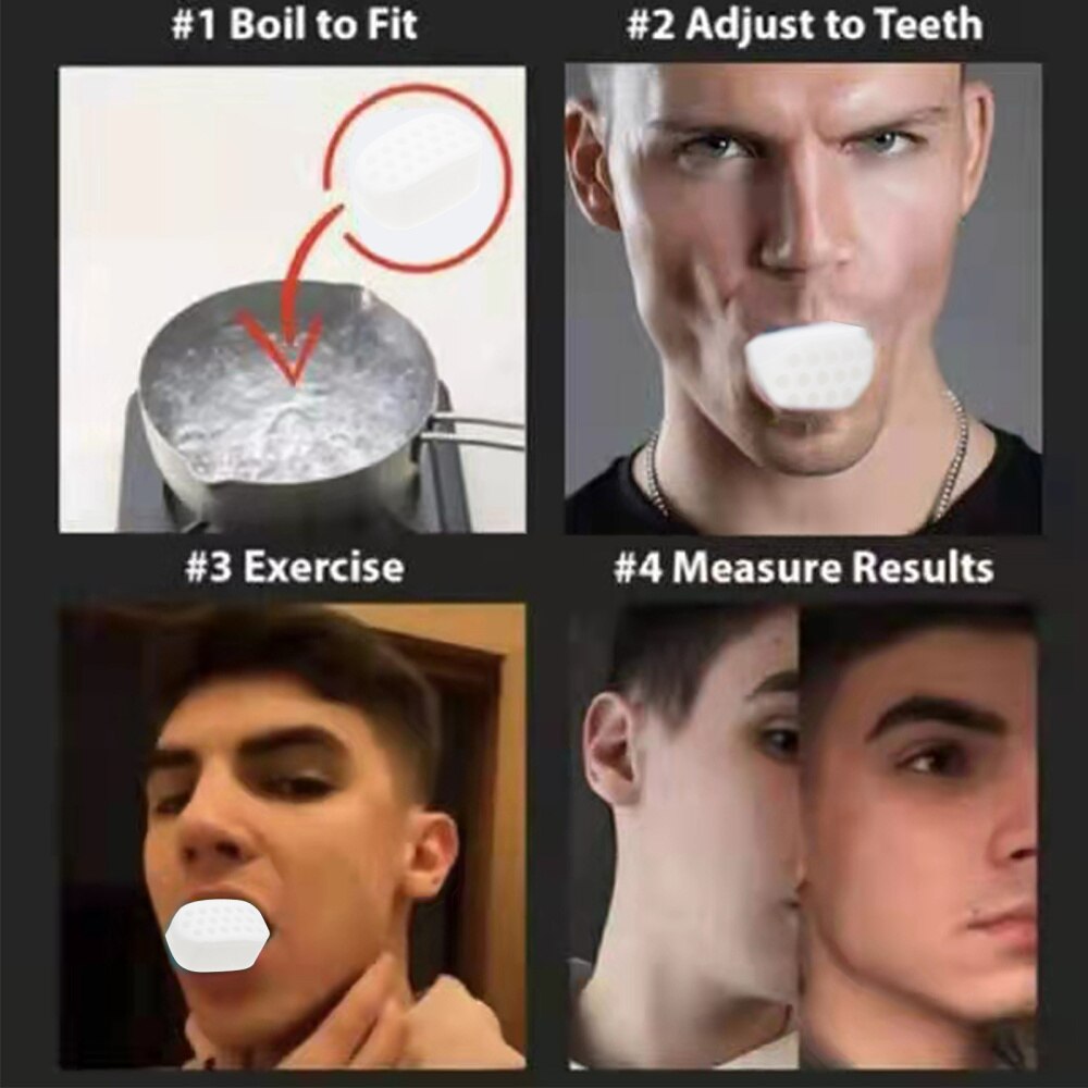 4 Pcs Useful Jaw Exerciser Silicone Jawline Exerciser Jawline Training