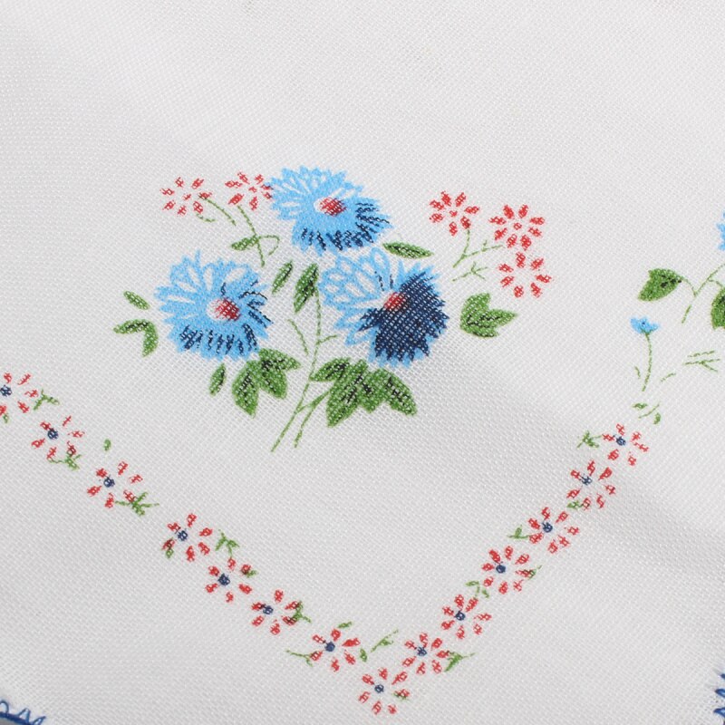 Serviette de poche Vintage en coton, motif Floral, pour femmes, filles, mouchoir de poche carré, 12 pièces