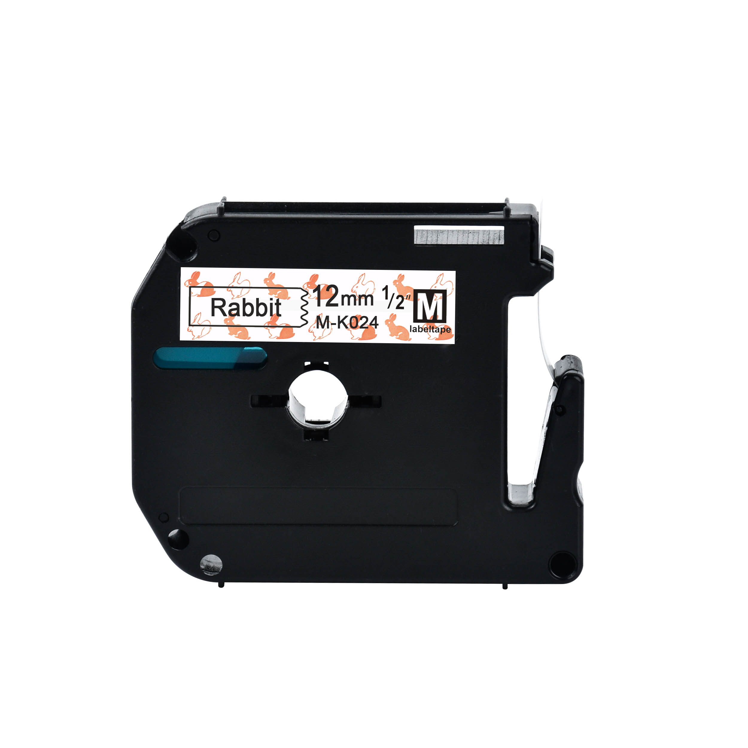 Lovely Pattern MK-231 Compatible brother M-K231 MK231 MK 231 black on white 12mm strong adhesive label tapes for PT-80 PT-70: Rabbit