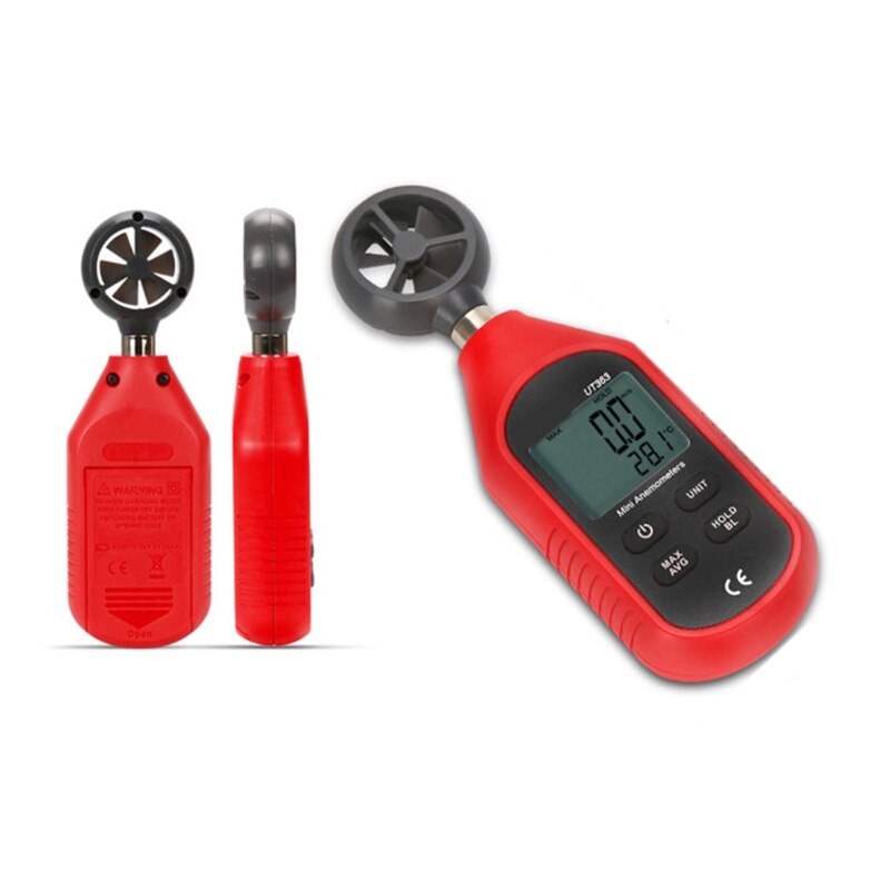 Digital Wind Speed Anemometer Handheld Wireless Blue-tooth Vane Anemometer Meter Measuring Wind Speed Temperature M4YD