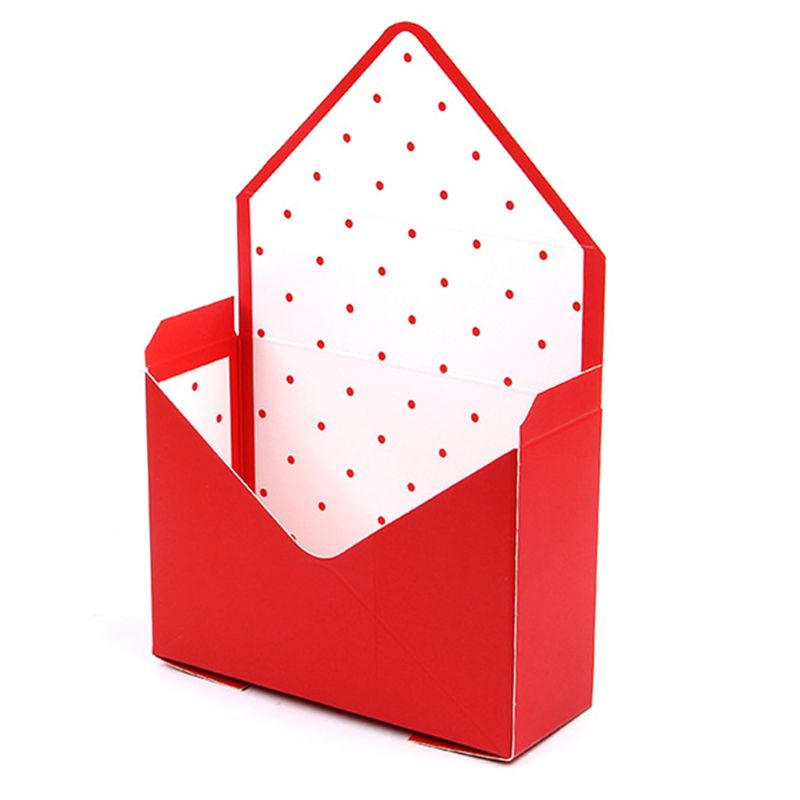 Creatieve Envelop Vouw Bloem Opbergdoos Wedding Engagement Party Decor Stip Strepen Gedrukt Karton Verpakking 8: D