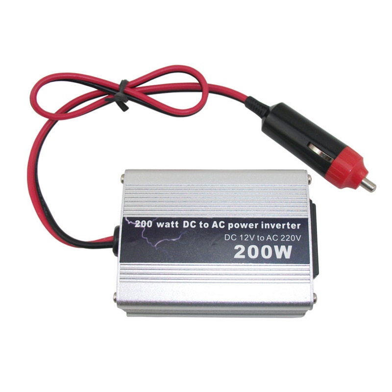 I key koop hoge auto-omvormer 200w 12v to 220v universele stopcontact met sigarettenaansteker handige stroomomvormer