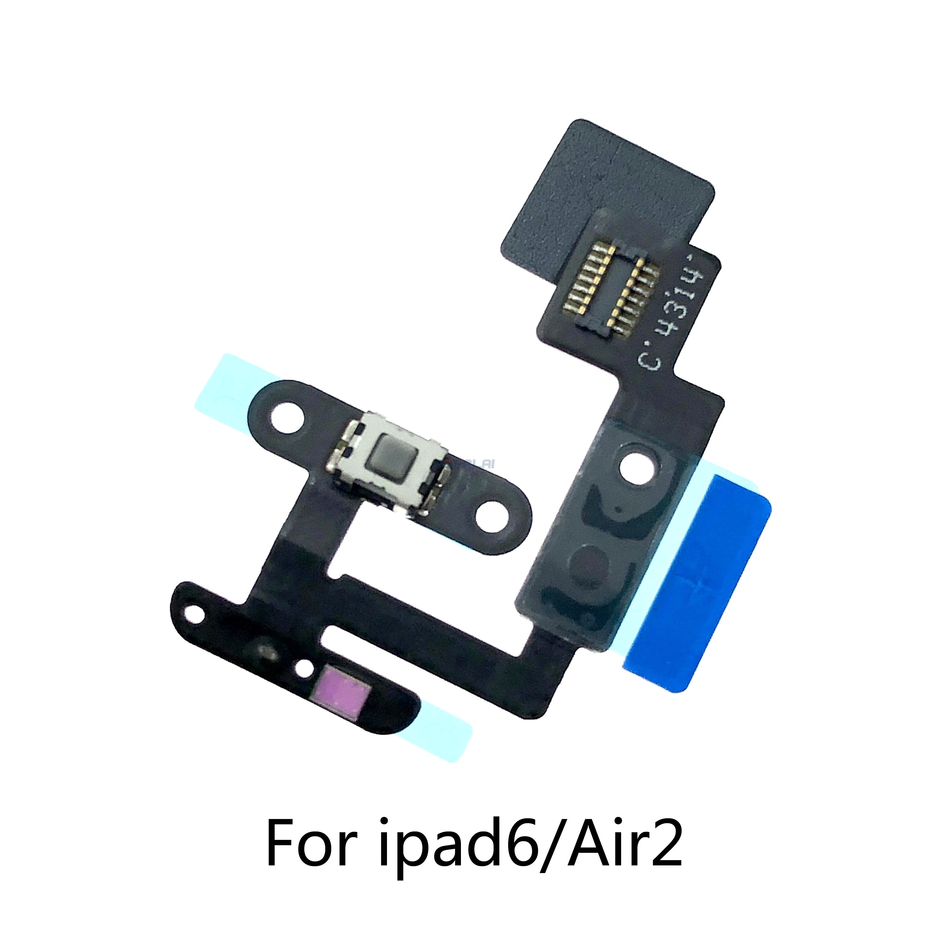 For iPad 2 2(CDMA) 3 4 mini 2 34 5/Air/mini 6/Air2 Power on/off Volume Switch Button Control Flex Cable Replacement: For ipad 6 Air2