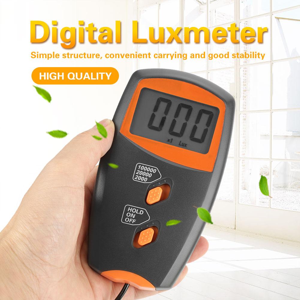 Handheld Mini Digital LUX Meter Digital Luxmeter LCD Display Light Meter Environmental Testing Illuminometer LX1010BS