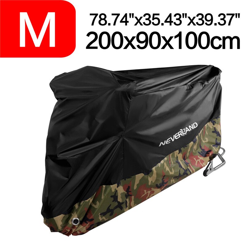 Neverland M 200cm Waterproof 190T Covers Dirt Bike Motorcycle Motors Dust Rain Snow UV Protector Cover Indoor Outdoor D35