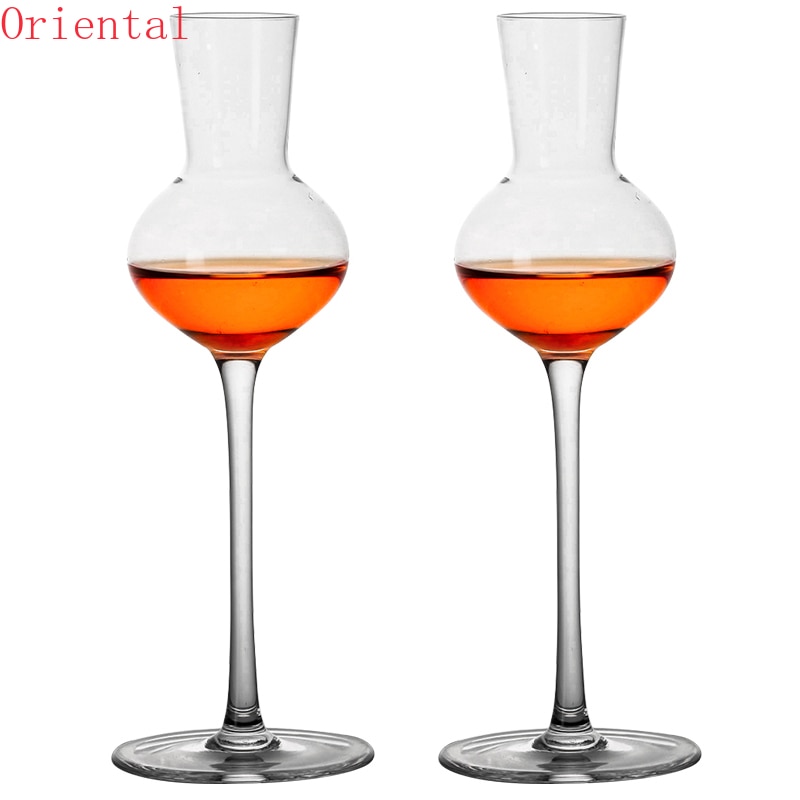 140ml Scotland Whisky Smelling Crystal Cup Whiskey Scent Wine Cup Brandy Snifter Crystal Tulip Aroma Tasting Glass