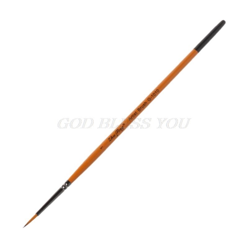Bolígrafo muy fino pintado a mano, suministros de arte, punta de punto de dibujo, pincel de Nylon para acuarela, pintura al óleo de acrílico, artesanía,: 1