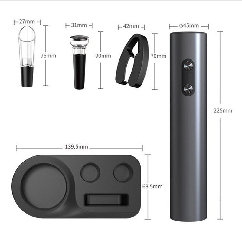 Electric Wine Bottle Opener Automatic Red Wine Corkscrew Charging Base or Battery Powered Wine Tools, Wine Opener for Wine Lover