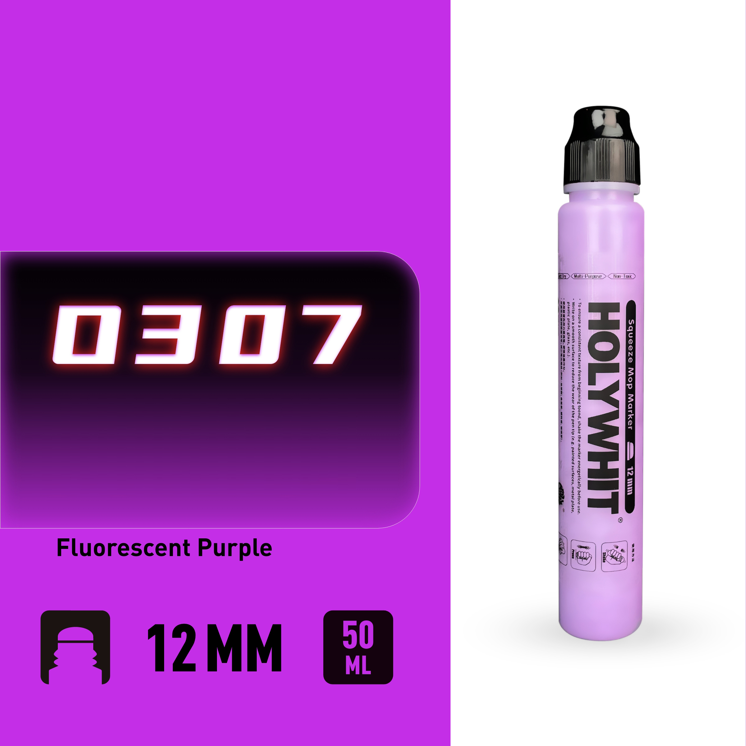 50ml graffiti pływ długopis Farba na bazie oleju Podpis Okrągła końcówka Zakreślacz Wodoodporny 12mm farba długopis znak Malowanie ścian: Jasno szary