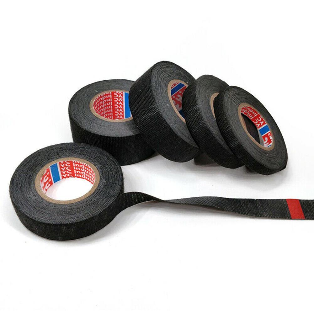 Automobile Velvet Wiring Tape Car Harness Tape Heat-Resistant Adhesive Cloth Tape Cable Harness Wiring Loom Protection Width