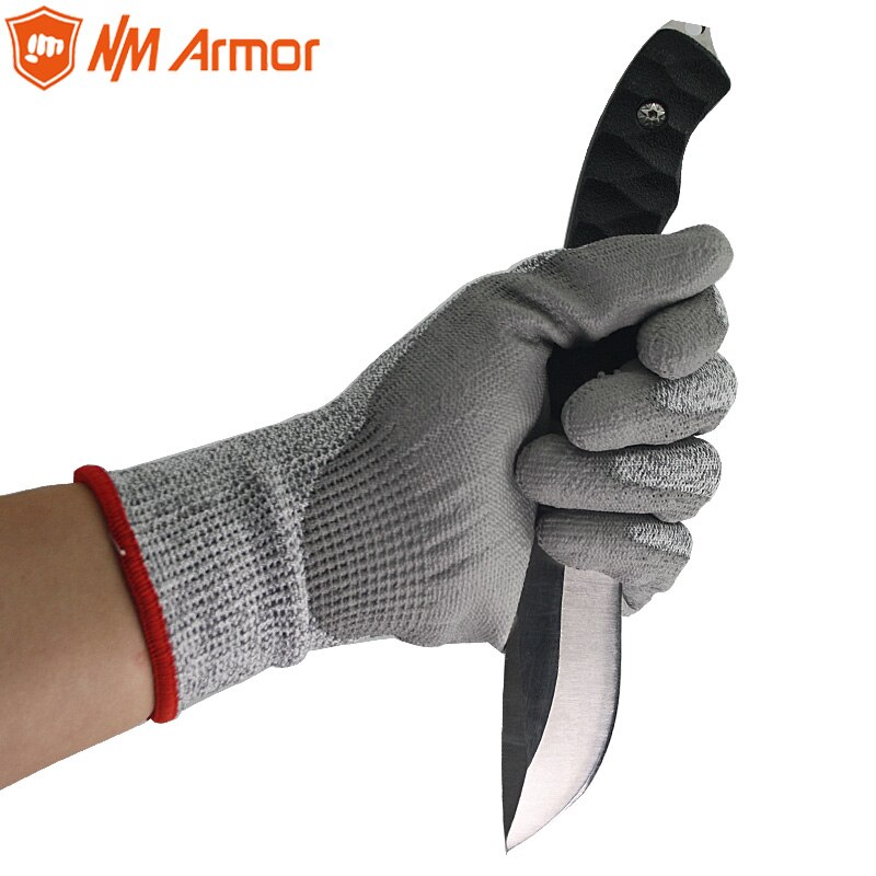 SRSAFETY, 12 pares, guantes usados para trabajo familiar, anticortes, guantes de trabajo baratos, nivel de corte 3, DY110-DG-PU