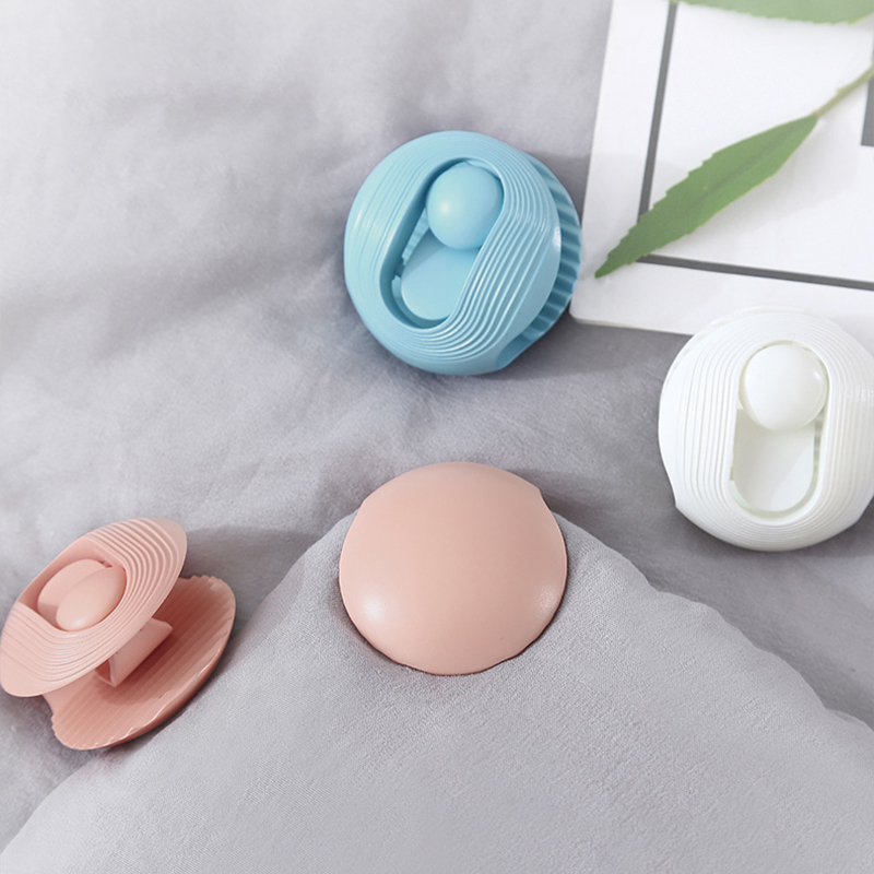 Pinzas para sujetar la cama, fijador de plástico para edredón, funda nórdica antideslizante, pinza para sujetar, 4 piezas: 4pcs Random color