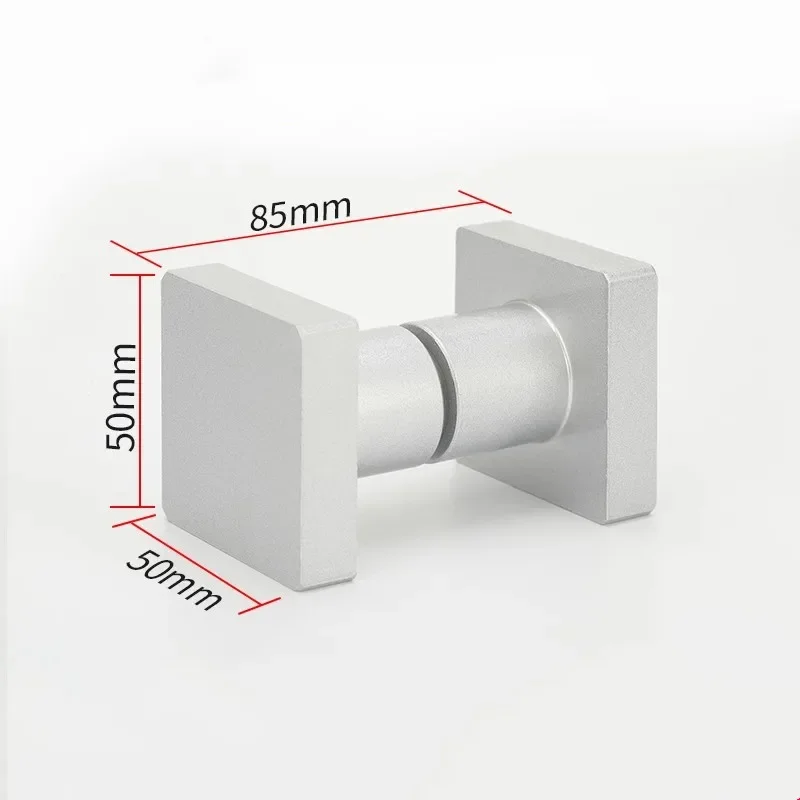 Perillas de puerta de vidrio cuadradas, aleación de aluminio, tirador de puerta de Granero, tiradores de puerta corredera de baño, herrajes para muebles, tiradores de armario de cocina: Oro