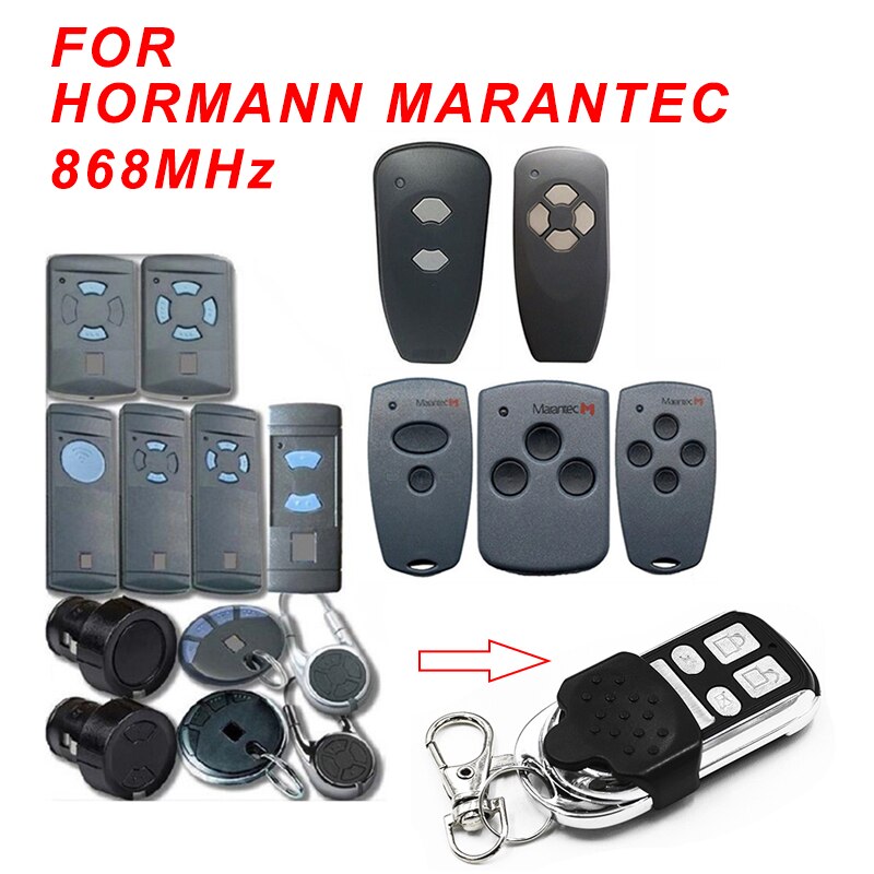 Hormann 868 hsm 2 hsm 4 hse 2 hse 4 hs2 hs4 40.685 mhz hormann fjernbetjening til garagen: 868 hormann marantec