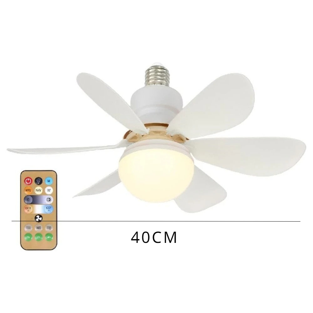 Room Fans Built In Modern Ceiling Fan with Built-In Light and Remote ... – Grandado