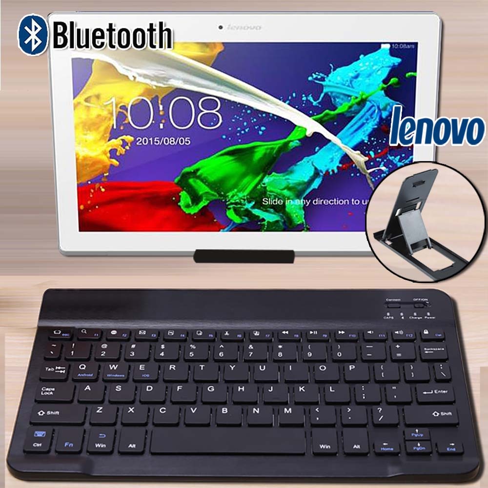 Teclado inalámbrico Bluetooth para tableta Lenovo Moto Tab/Tab E10/M10/P10/Yoga Book 10,1 &quot;/Tab3 10,1/Tab 4 10 Plus/Tab4 10&quot;