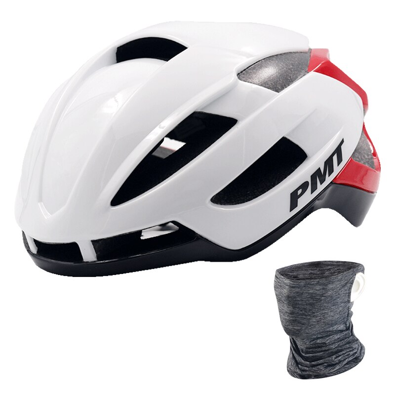 PMT-Cascos para carreras de bicicleta transpirables, casco de seguridad para deportes al aire libre, BMX, para ciclismo de montaña o de carretera, casco para montar: White Pink / M(54-58CM)