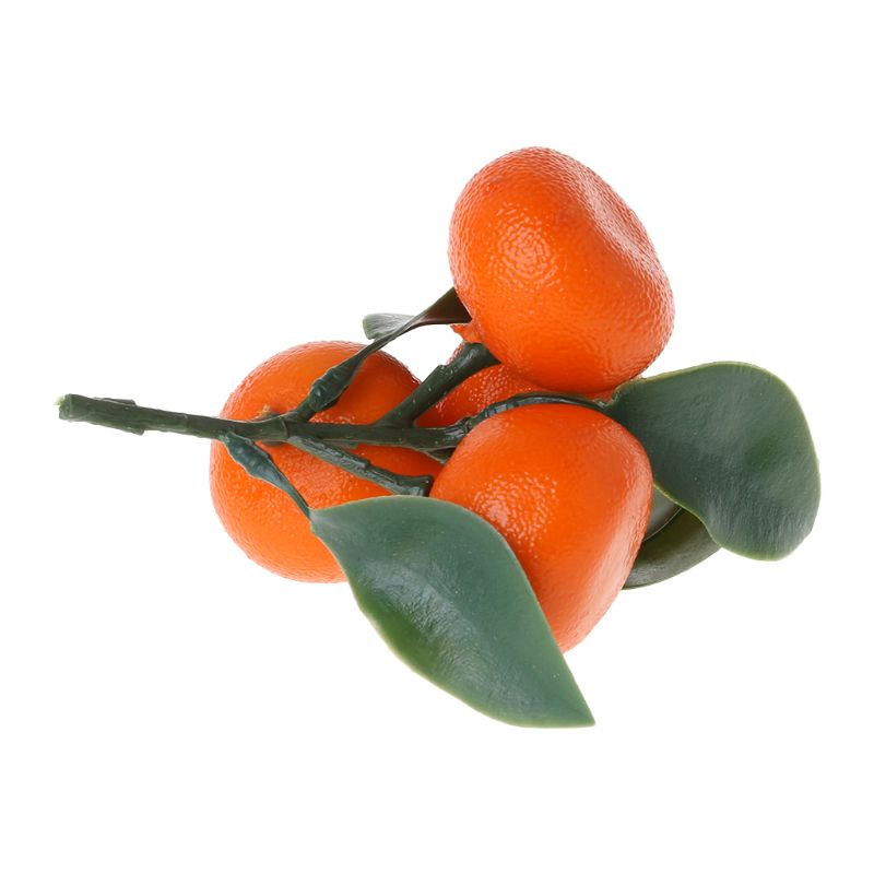 Mandarina Artificial realista, frutas naranjas, exhibición falsa, decoración de comida, decoración de en casa