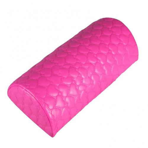 Nail Art Pillow Hand Holder Cushion Arm Rest Support Soft Leather Hand Pillow Rest Manicure Equipment Nail Art Stand: Rose Red
