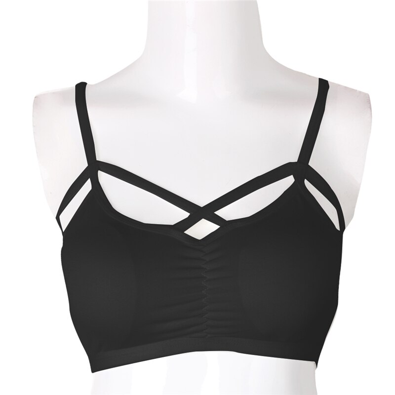 Women Summer Bra Cut Out Underwear Crop Top Lassock Pubertas Girls Strappy Halter Top