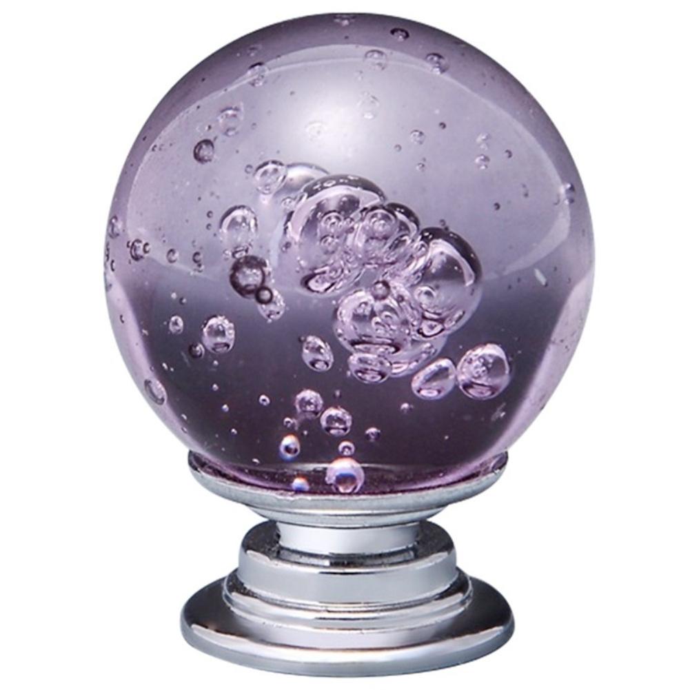 Bouton rond en boule de cristal pour armoire et meubles, poignée de fusion, panneau Chi, nervure de porte: WHITE