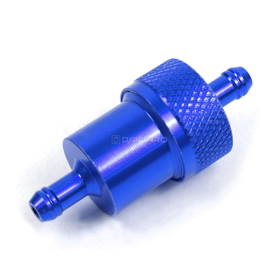 Filtro de combustible Universal para motocicleta, 8mm, motor en línea, carburador CNC, filtro de Gas y combustible, filtros de aceite para Motor, accesorios todoterreno ATV: Amarillo fluorescente