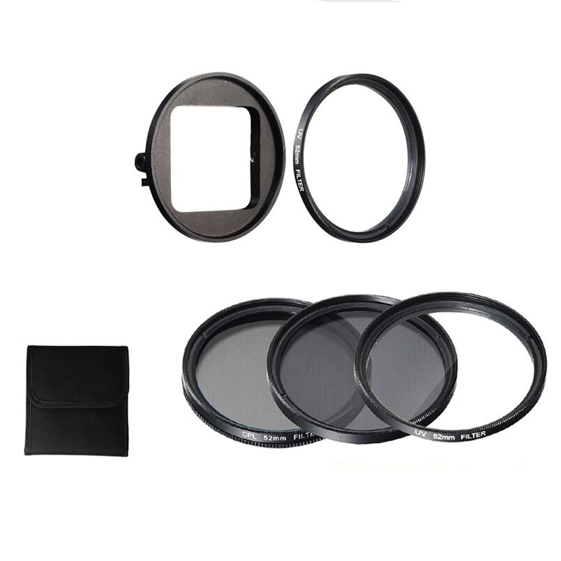 Voor Go Pro waterdichte case Duiken Filter protector 52mm Circulaire Polarisator CPL UV ND4 Dive Filtors Voor Gopro 4 3 + accessoires