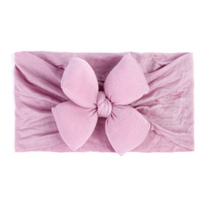 Mooie Elestic Hoofdbanden Baby Girl Hoofddeksels Haarband Voor Meisje Haarband Tulband Kids Headware Baby Haar Ornamenten Bebes Accesorios: Light purple