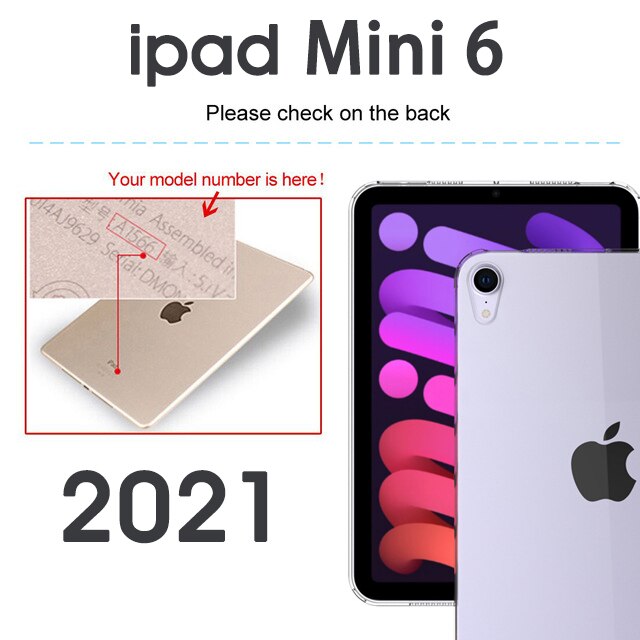 Clear Case For ipad pro 11 7th 8th 9th 10.2 generation 10’2 mini 6 5 9.7 air 1 3 10.5 Air 4 10.9 case cover funda