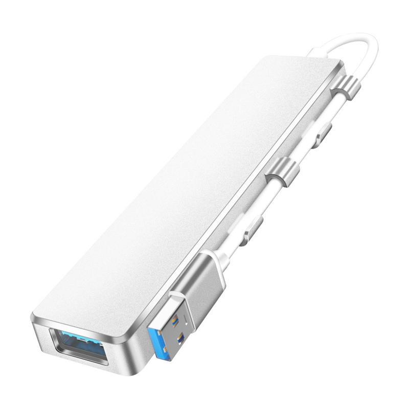 USB3.0 Hub 4-Port Portable Plug-And-Play 5Gbps Data Hub, Suitable for Windows/Mac/Linux Operating System: Default Title