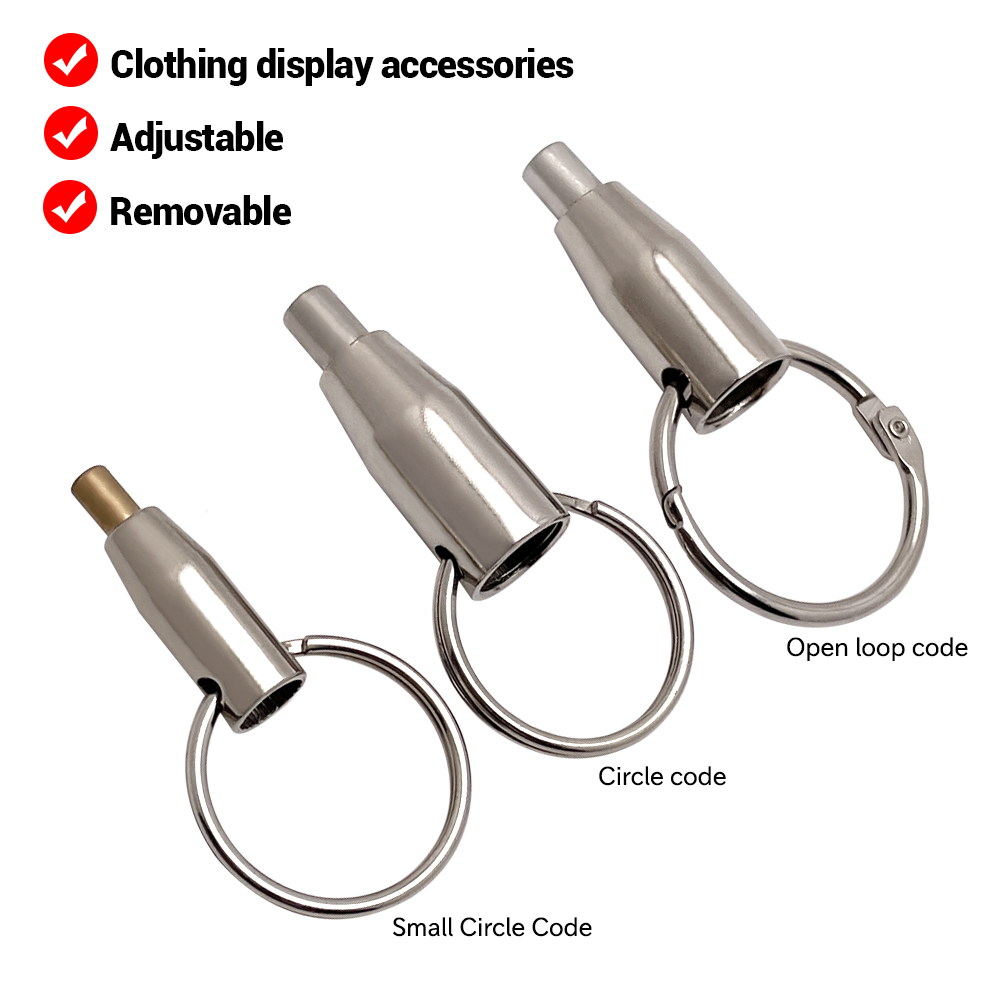 10pcs Steel Wire Rope Self-Locking Hanging Code With Loop Adjustable Cable Buckle Clothing Billboard Sign Suspension Accessories