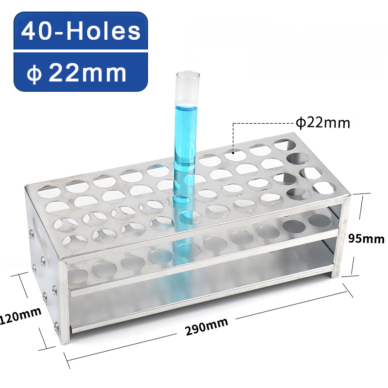 Attrezzatura da laboratorio multifunzionale per portaprovette da laboratorio con portaprovette da 21/24/40 fori, 1 pezzo