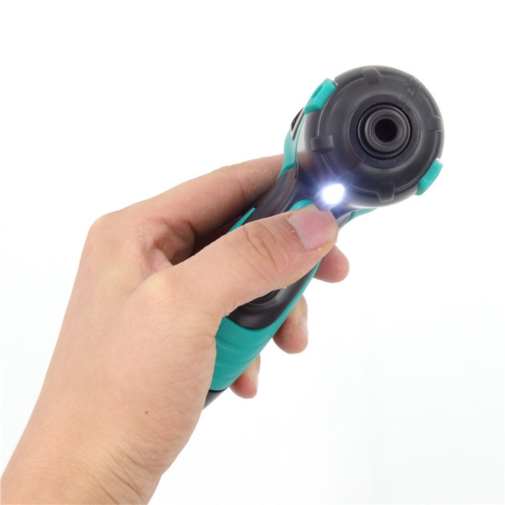 3.6V Cordless Screwdriver Mini Rechargeable Screwdriver With LED Light Electric Screwdriver Power Drill Portable Repair Tool Set