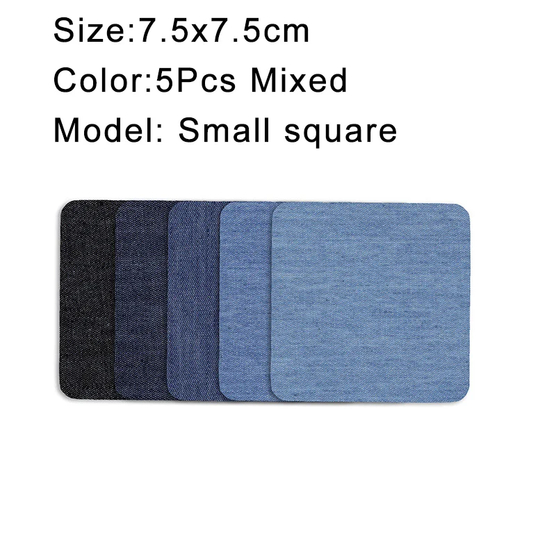 Parches de reparación autoadhesivos, parches para planchar en mezclilla, parches termoadhesivos ovalados y cuadrados para reparación de jeans, ropa y chaquetas, 5 uds.: Cobre envejecido