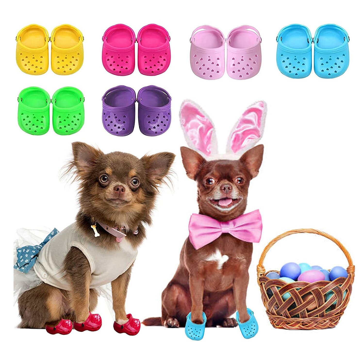 Dog Hole Shoes Slippers Puppy Supplies Pet Shoes For Small Dogs Cats Anti-slip Chihuahua Sandals Only Taking Pictures