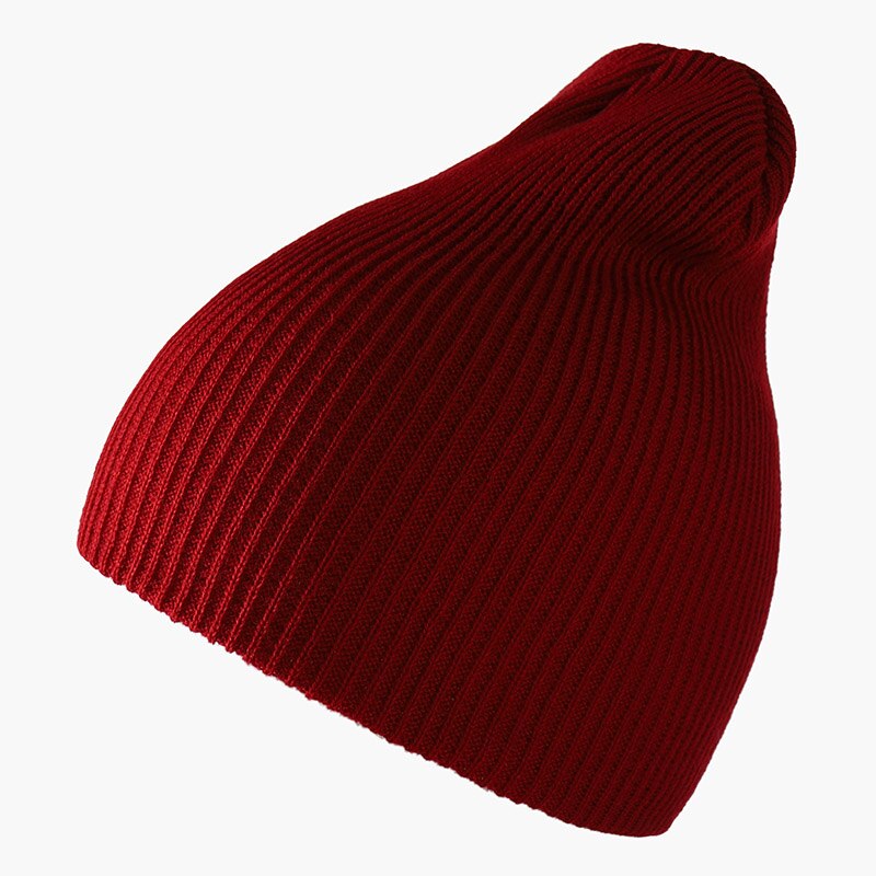 Wintermuts voor dames, meisjesmutsen, damesmutsen, herenmutsen, herfstmuts, zachte warme muts, effen kleur, unisex mutsen: Bordeauxrood