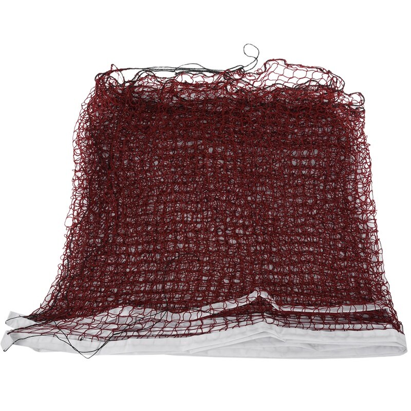 Professional Training Standard Braided Badminton Net 6.0M X 0.75M White Hem