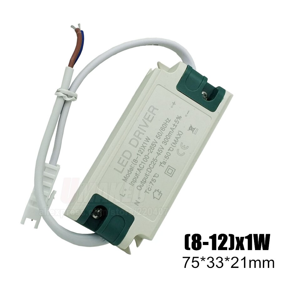 1-36 W Sichere Kunststoff Shell Led-treiber Eingang AC90-265V Licht Transformator Konstante Strom 300mA Netzteil Adapter für led Lampen