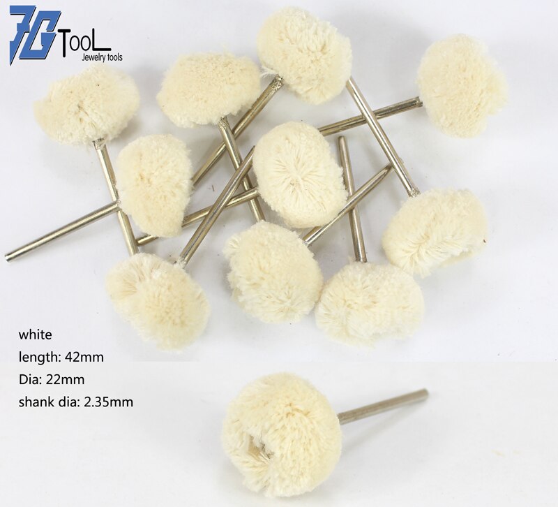 100pcs/144pcs Abrasive Brushes Dremel Accessories Polishing Wheel Set Suit for Dremel Rotary Tools T Shape 22*2.35mm: 100 pcs thread brush