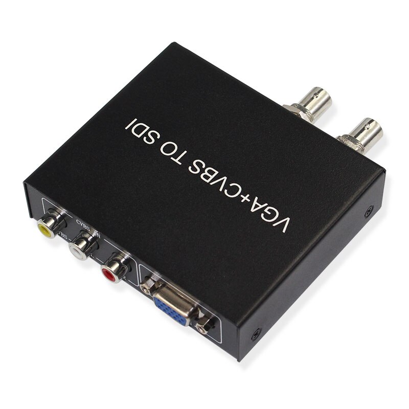 VGA to SDI Converter Adapter VGA+CVBS to SDI Support Full-HD / SD-SDI / 3G-SDI 2 SDI Ports