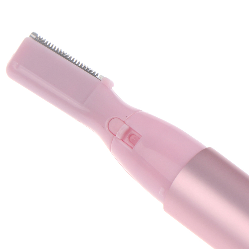 Mini afeitadora corporal portátil para mujeres, tijeras de cejas faciales, práctico, eléctrico, recortador de pelo, removedor de cuchillas, depiladora, 1 Juego