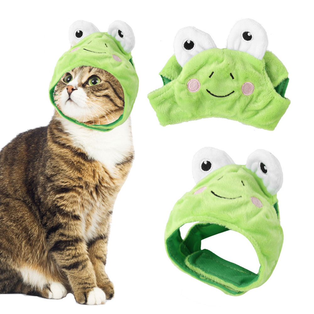 Gorro de gato refinado bonito, gorro elástico de felpa para invierno para mascotas, gorro tejido para cachorros y gatitos, accesorios de decoración para y Cosplay, accesorios para gatos para mascotas: Claro