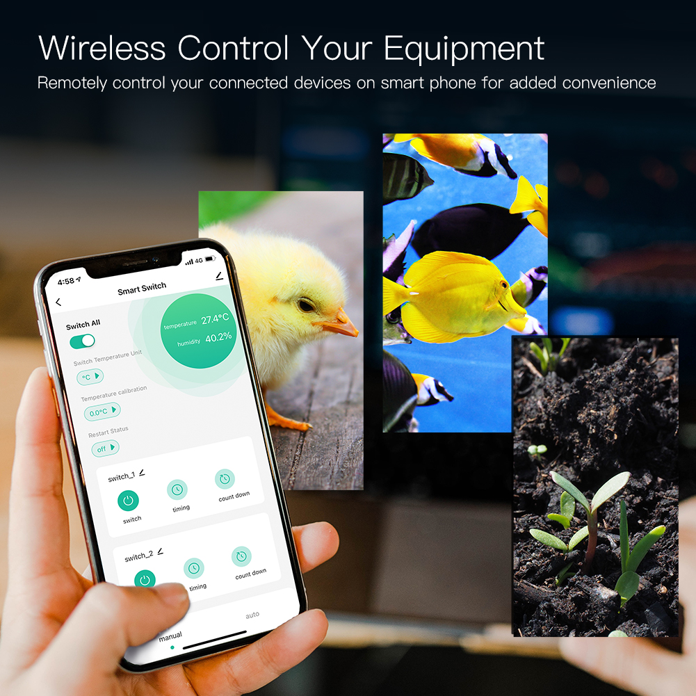 Wifi Smart Hatchery Temperature Controller Probe Switch Home App Remote Control Thermostat Humidity Monitoring Sensor Incubator