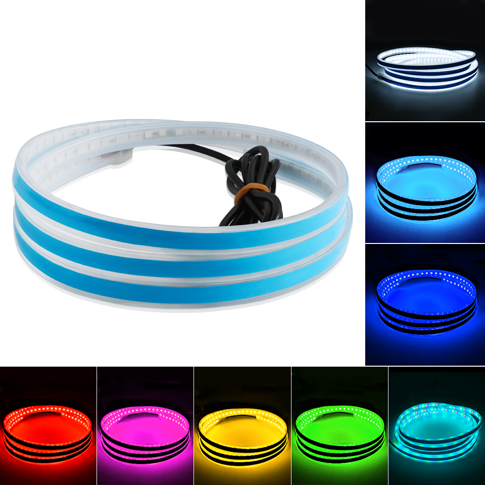 Led Auto Kap Sfeer Lght Strip Waterdichte Auto Exterieur Decoratie Verlichting Decoratieve Koplampen Omgevingslamp 12V Universeel