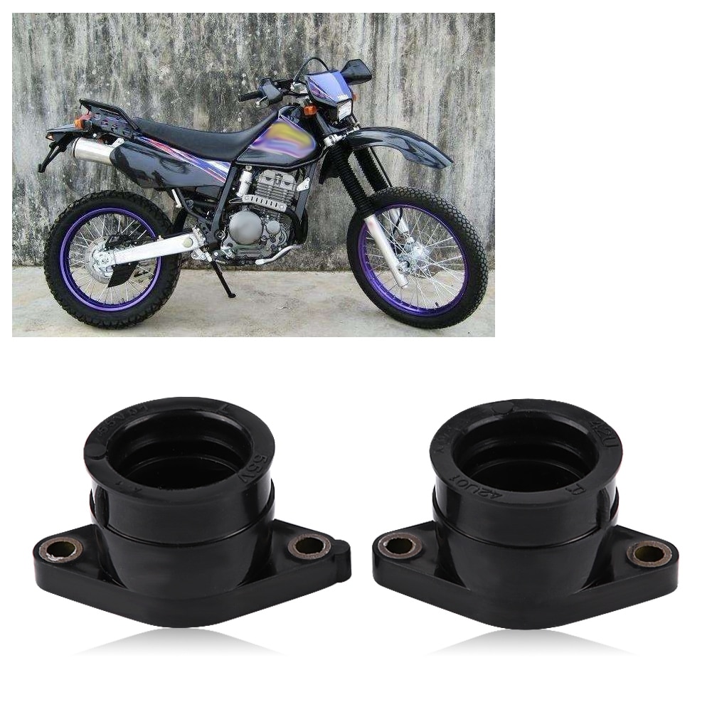 2 piezas de carburador Carb colector de admisión de arranque directo piezas del mercado de accesorios para Yamaha TT350 86-87 XT350 85- 00 42U-13596-01-00